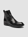 DIARY 008 - Schwarze Lederstiefel mit Reißverschluss - thumb image 3,side view