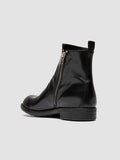 DIARY 008 - Schwarze Lederstiefel mit Reißverschluss - thumb image 4,side view