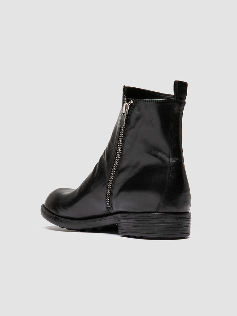 DIARY 008 - Schwarze Lederstiefel mit Reißverschluss