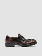 DIARY 101 - Brown Leather Penny Loafers Officine Creative - 1