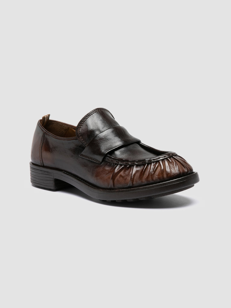 DIARY 101 - Brown Leather Penny Loafers