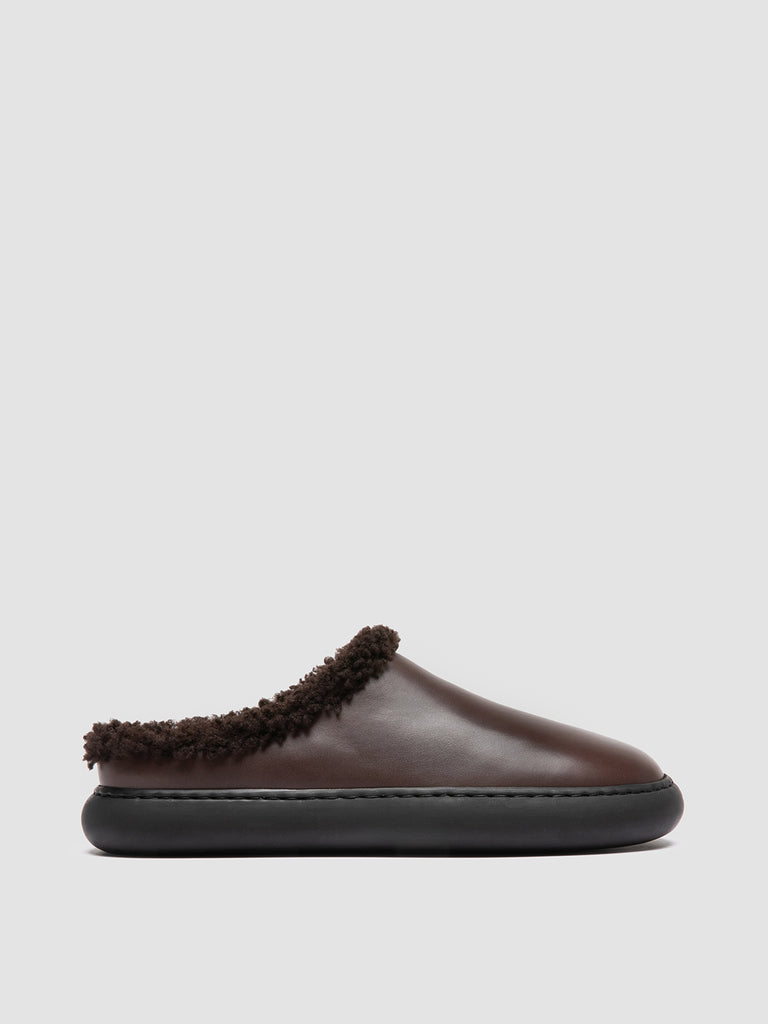 DINGHY 108 - Brown Leather Mule