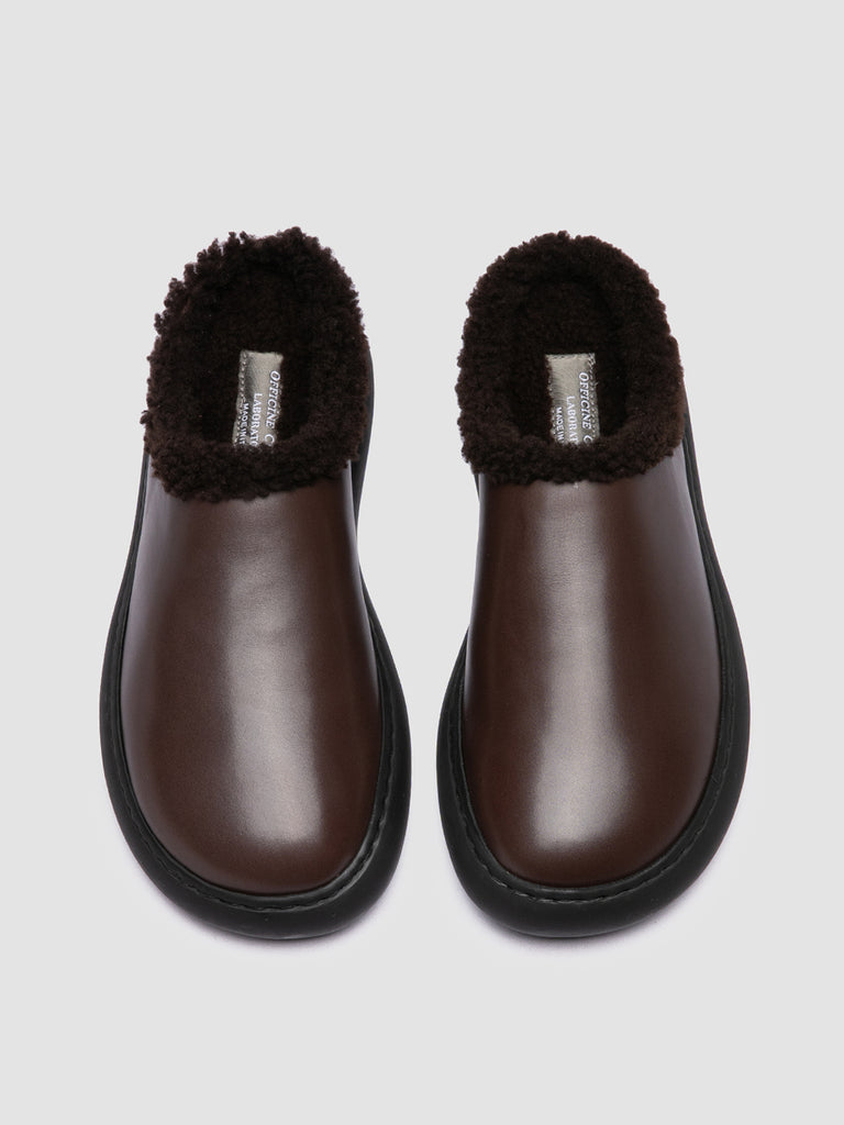 DINGHY 108 - Brown Leather Mule