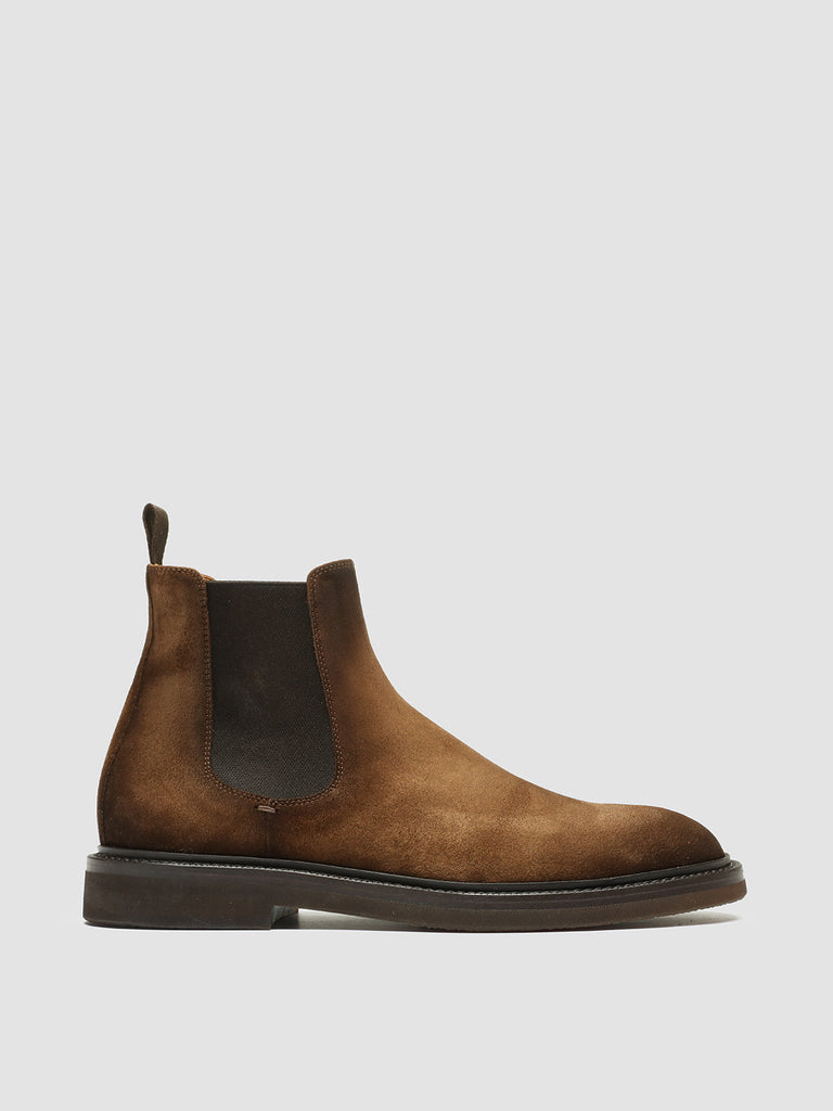 DUDE FLEXI 003 - Brown Suede Chelsea Boots