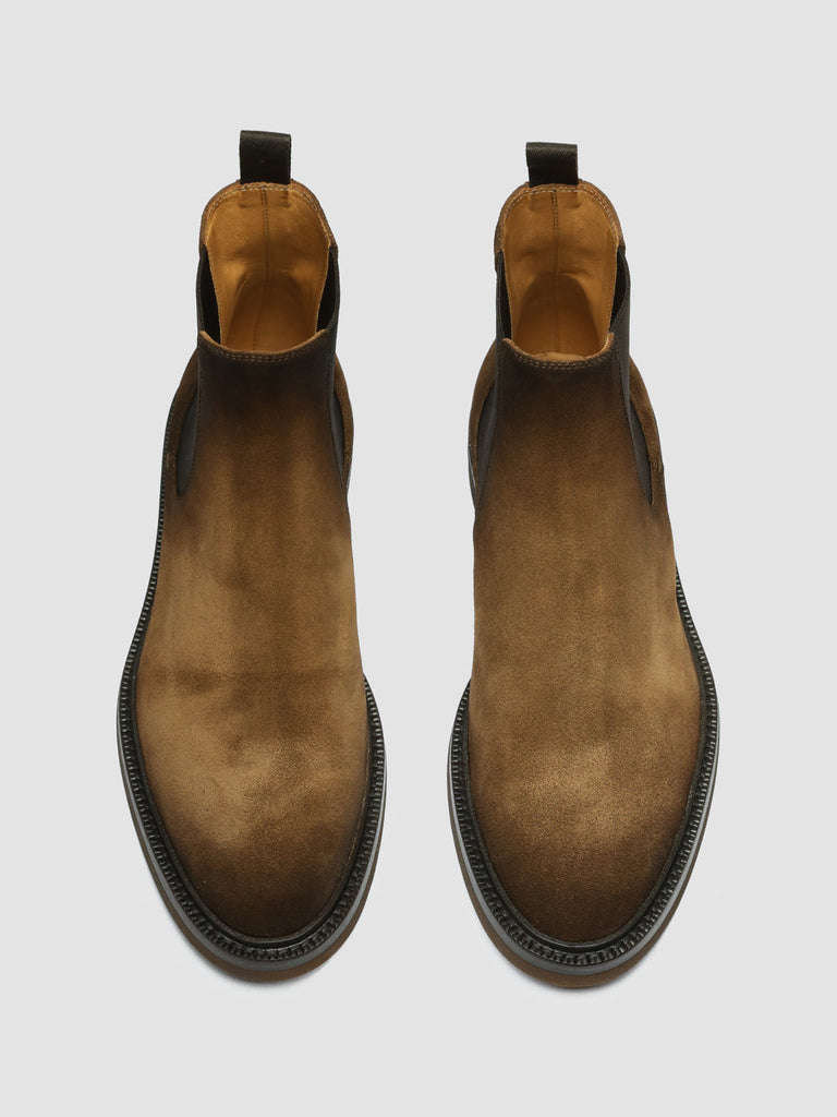DUDE FLEXI 003 - Brown Suede Chelsea Boots