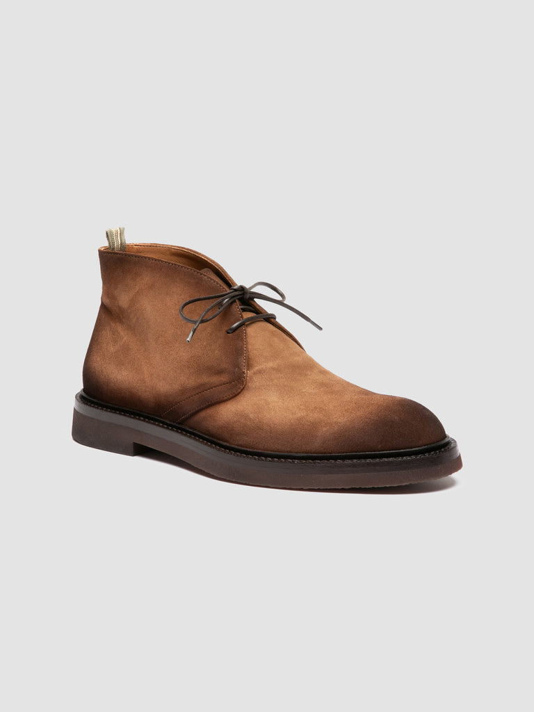 DUDE FLEXI 004 - Brown Suede Chukka Boots
