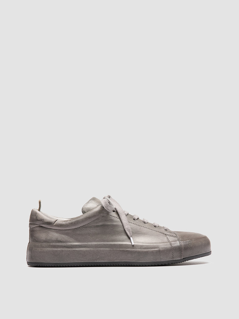 EASY DD 001 - Grey Leather Low Top Sneakers
