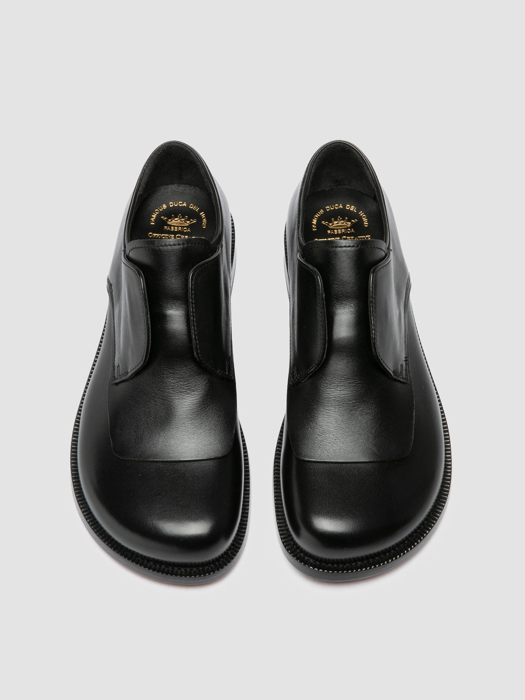 EMERALD 003 - Black Leather Derby Shoes Officine Creative - 2