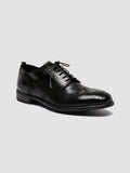 EMORY 015 - Black Leather Derby Shoes