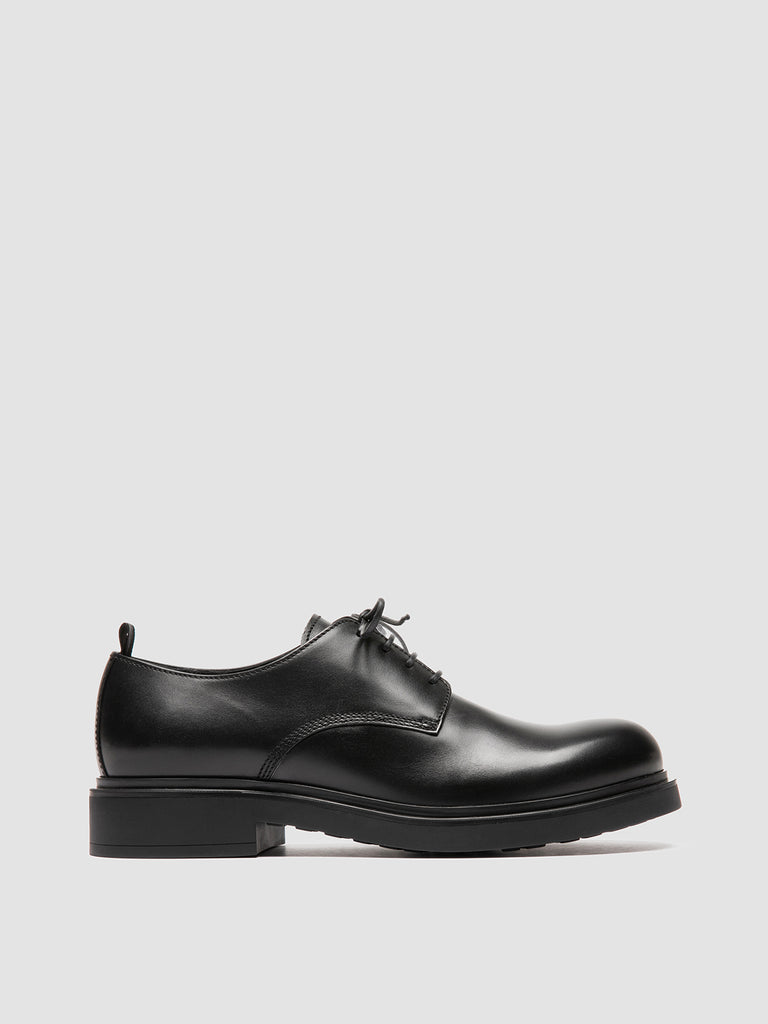 ENGINEER 004 - Black Leather Derby Shoes