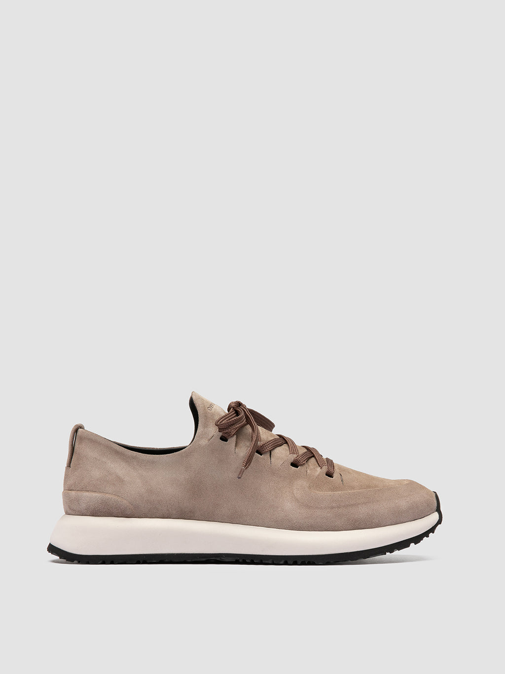 ENTIRE 001 - Sneaker in Pelle Scamosciata Grigia - image 1,side view