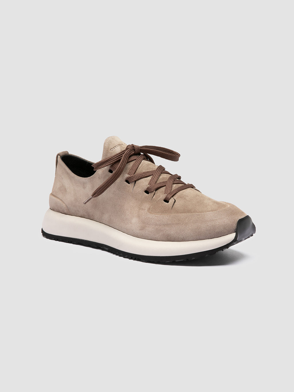 ENTIRE 001 - Sneaker in Pelle Scamosciata Grigia - image 3,side view