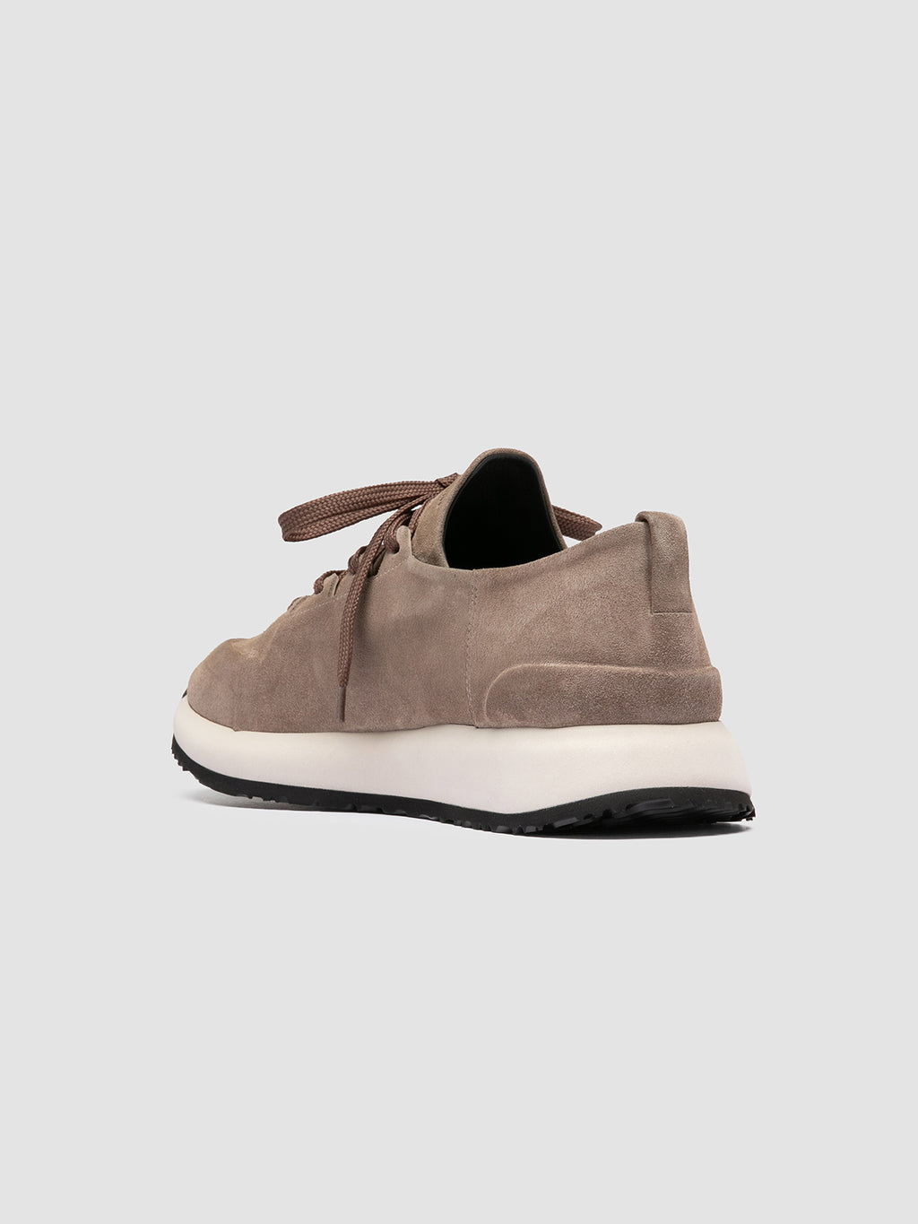 ENTIRE 001 - Sneaker in Pelle Scamosciata Grigia - image 4,side view