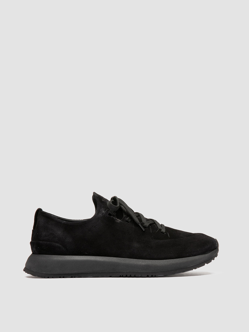 ENTIRE 001 - Black Suede Sneakers - image 1,side view