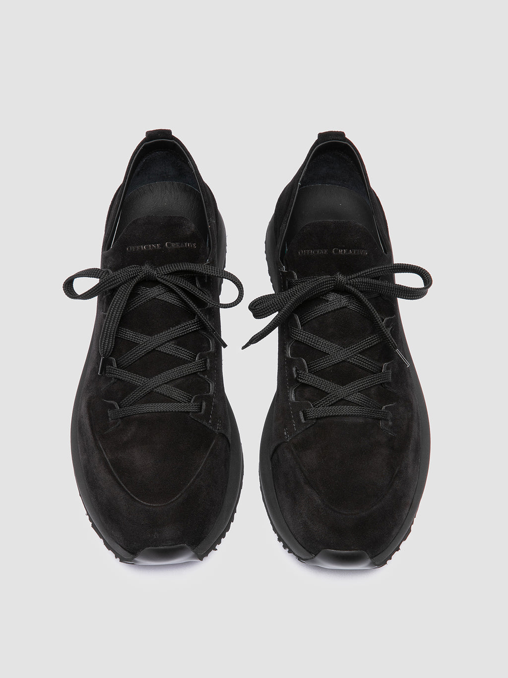 ENTIRE 001 - Black Suede Sneakers - image 2,side view