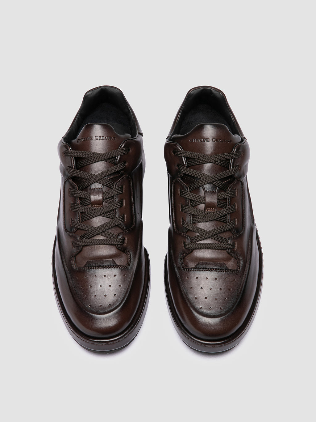 ERASER 001 - Brown Leather Sneakers Officine Creative - 2