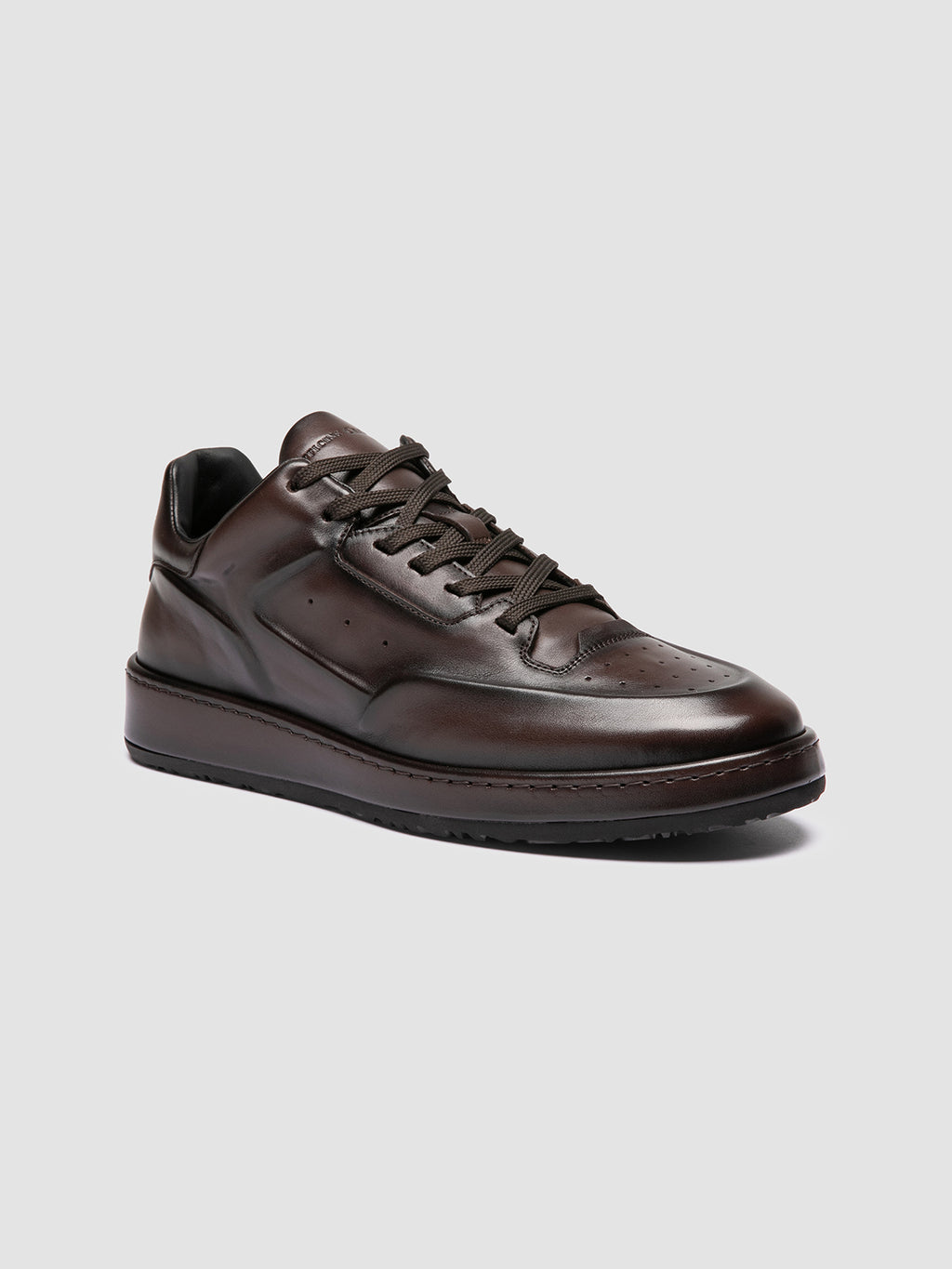 ERASER 001 - Brown Leather Sneakers Officine Creative - 3