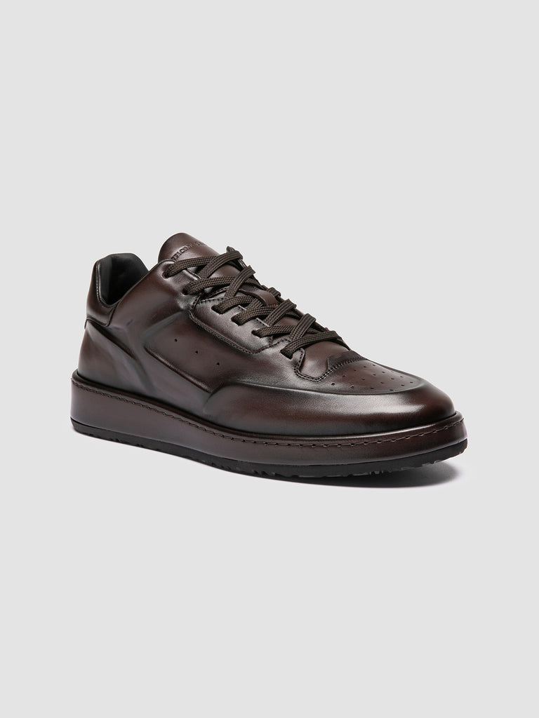 ERASER 001 - Brown Leather Sneakers Officine Creative - 3