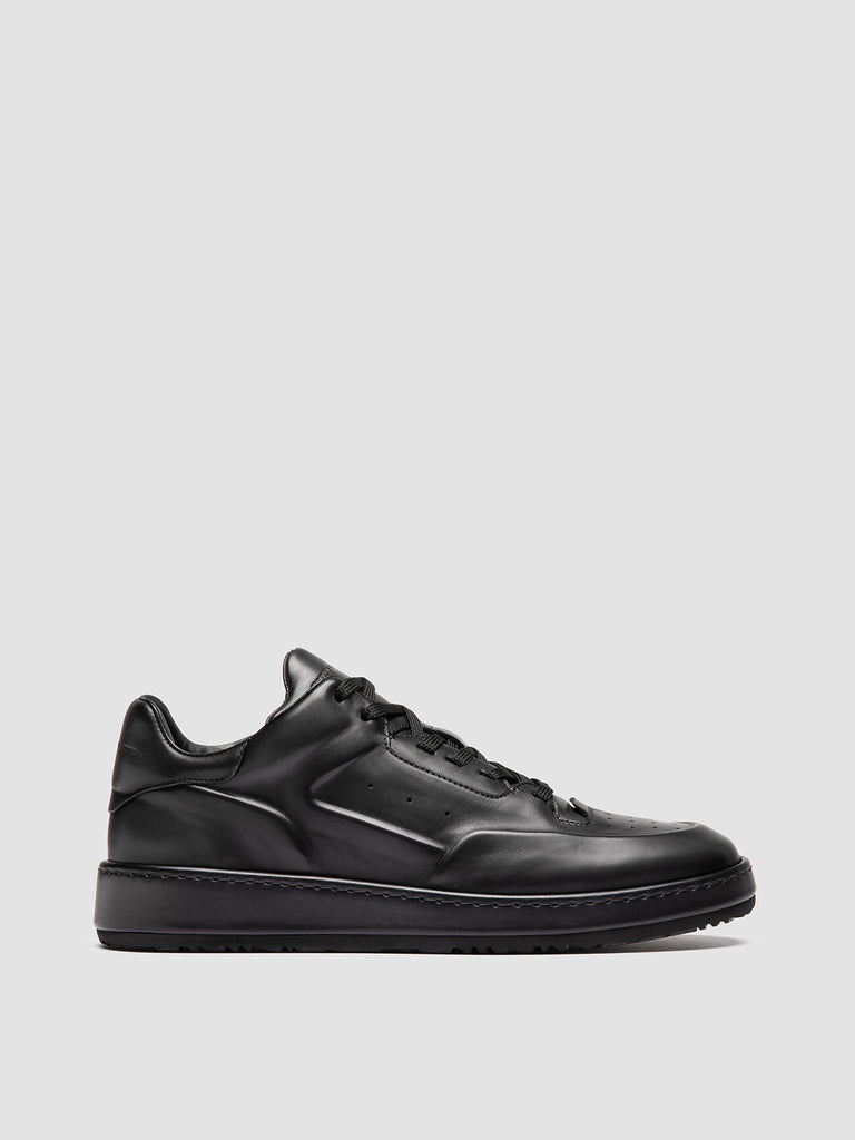 ERASER 001 - Grey Leather Low Top Sneakers