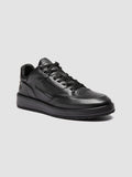 ERASER 001 - Grey Leather Low Top Sneakers - thumb image 3,side view