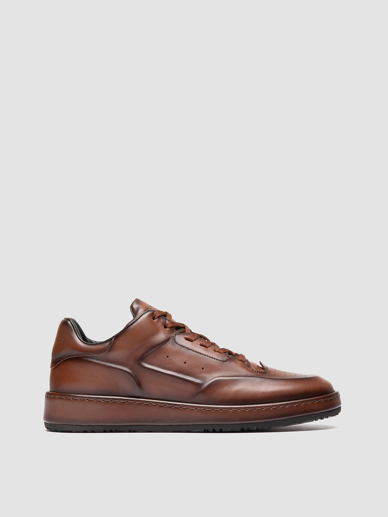 ERASER 001 - Brown Leather Sneakers