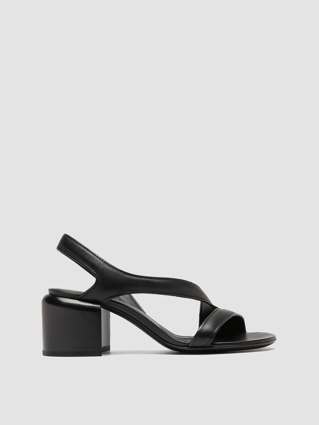 ETHEL 023 - Black Leather Sandals Women Officine Creative - 1