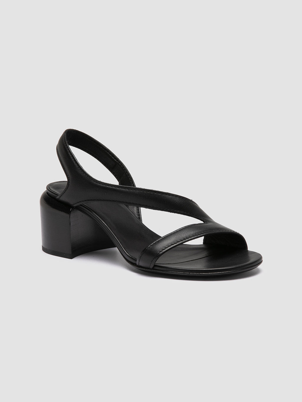 ETHEL 023 - Black Leather Sandals Women Officine Creative - 3