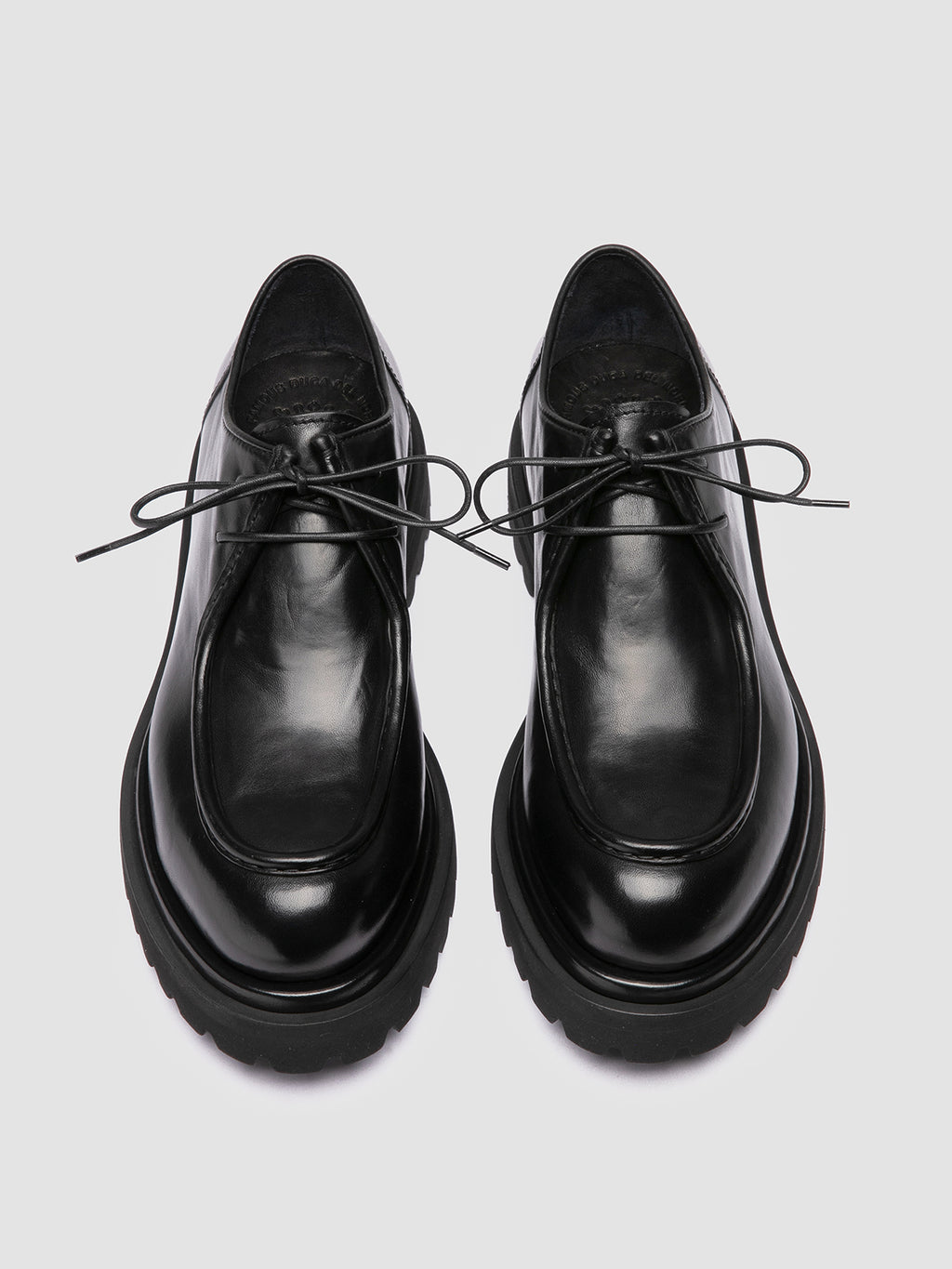 EVENTUAL DD 109 - Black Leather Derby Shoes