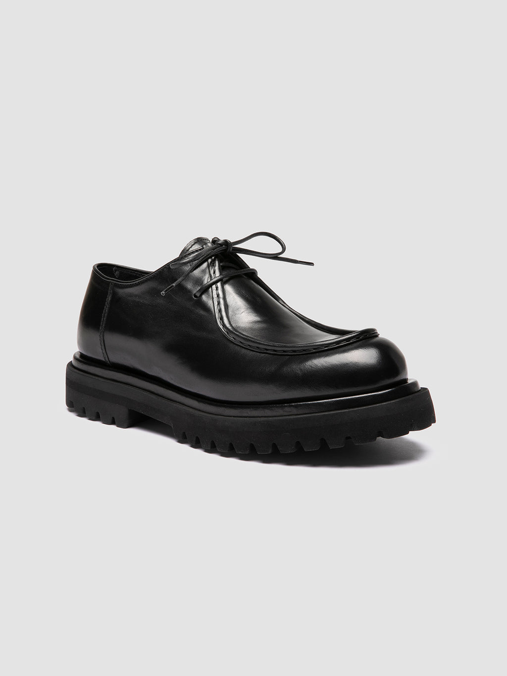 EVENTUAL DD 109 - Black Leather Derby Shoes