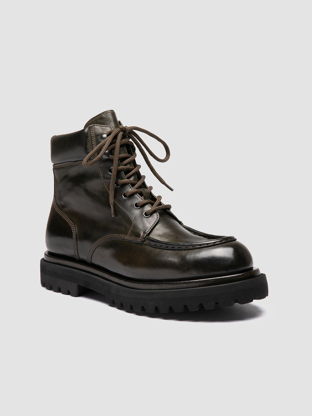 EVENTUAL DD 110 - Braune Schnürstiefel aus Leder - image 3,side view