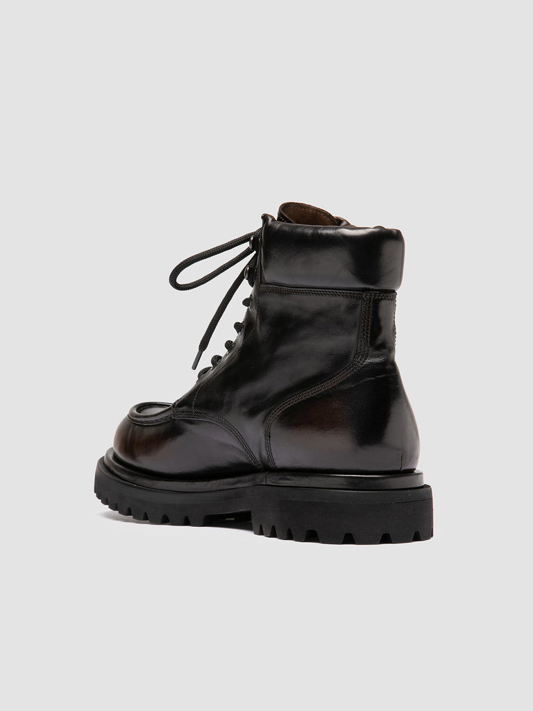 EVENTUAL DD 110 - Brown Leather Lace-Up Boots