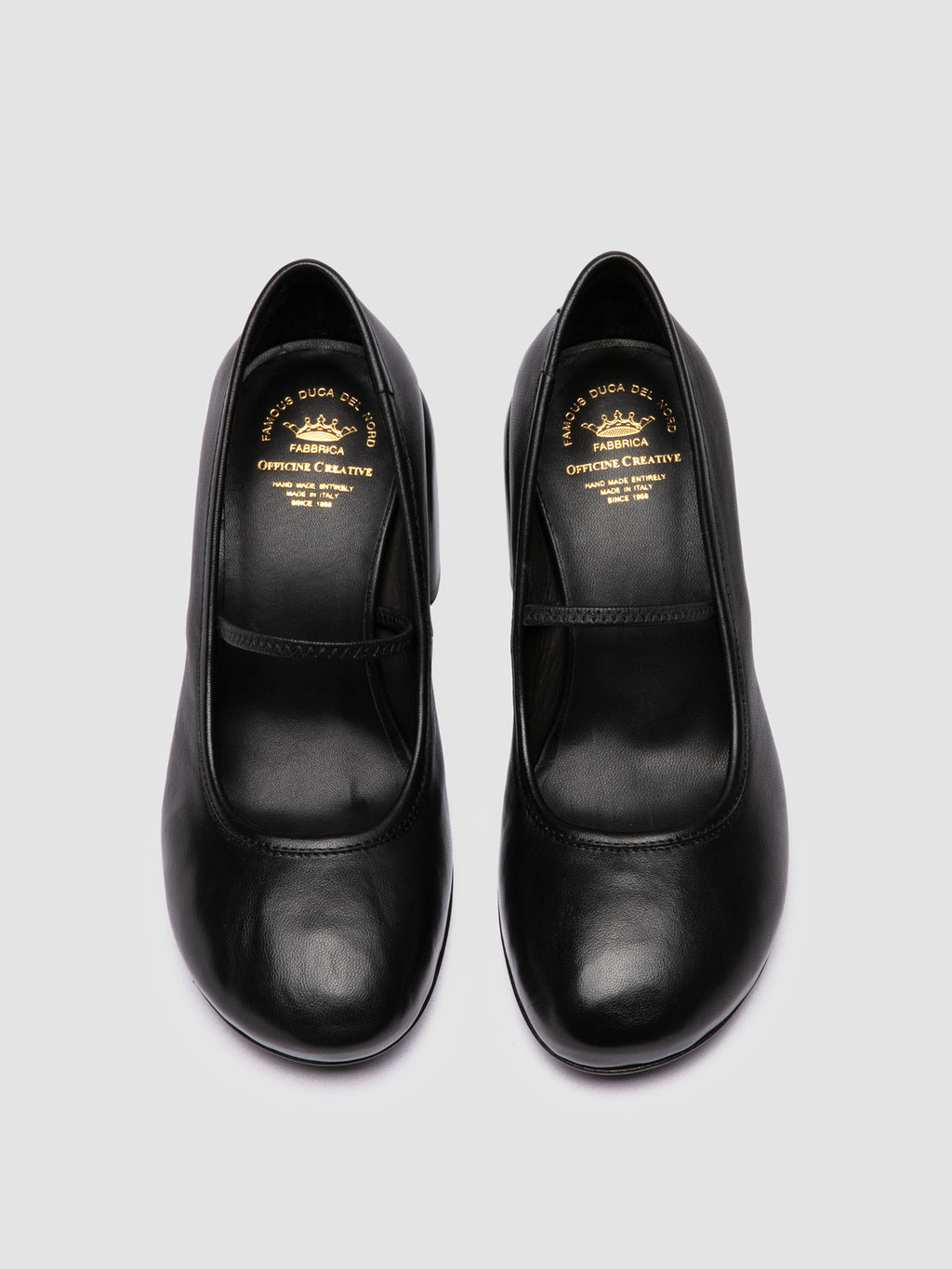 FELICIA 007 - Ballerine in Pelle Nera - image 2,side view