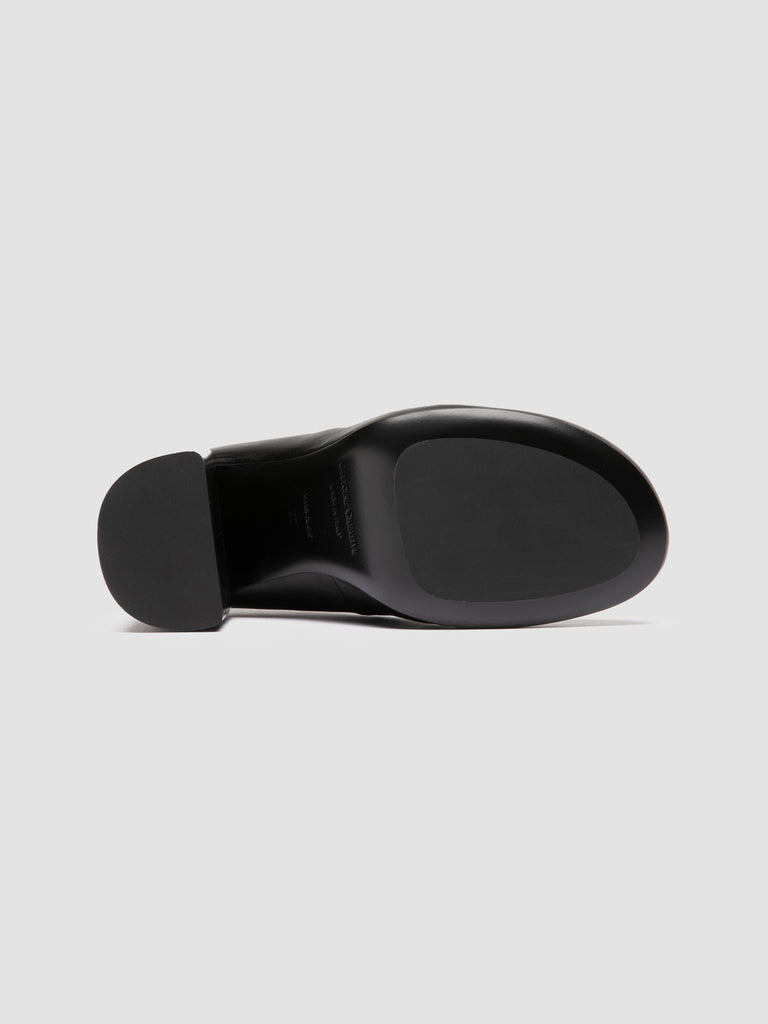 FELICIA 007 - Black Leather Ballerina Shoes