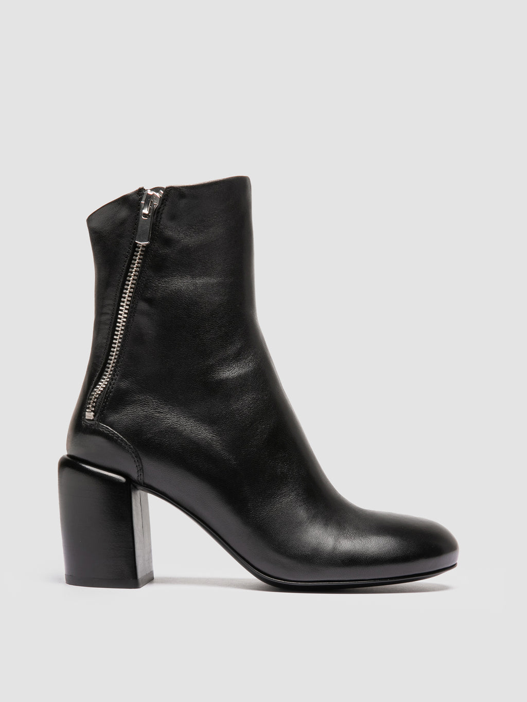 FELICIA 010 - Black Leather Zipped Boots Officine Creative - 1