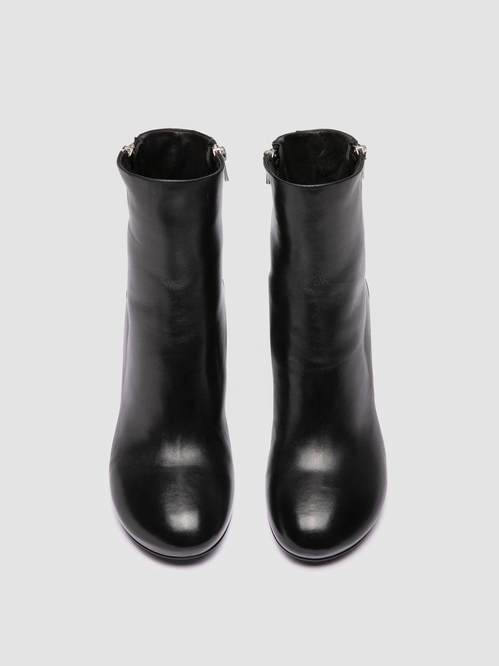 FELICIA 010 - Black Leather Zipped Boots Officine Creative - 2