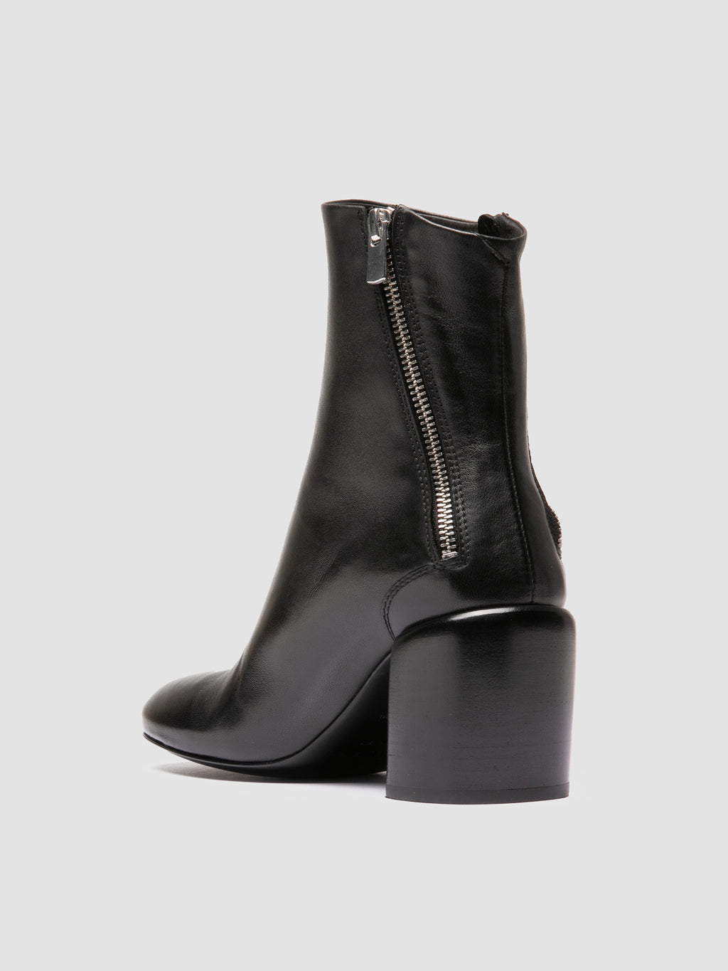 FELICIA 010 - Black Leather Zipped Boots Officine Creative - 4