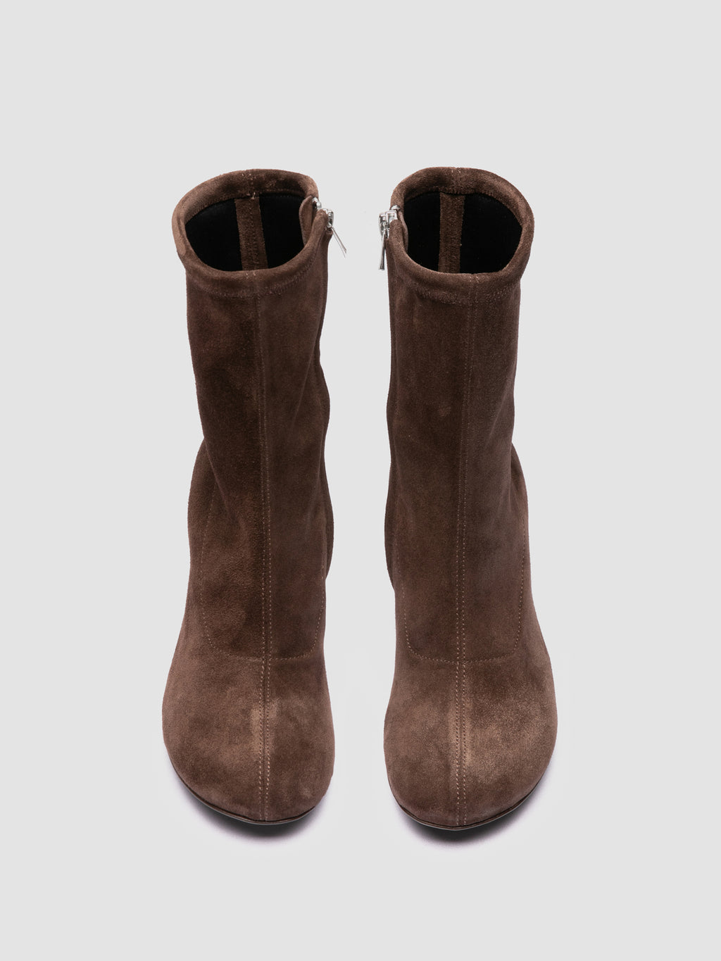 FELICIA 011 - Brown Suede Zipped Boots Officine Creative - 2