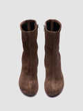 FELICIA 011 - Brown Suede Zipped Boots Officine Creative - 2
