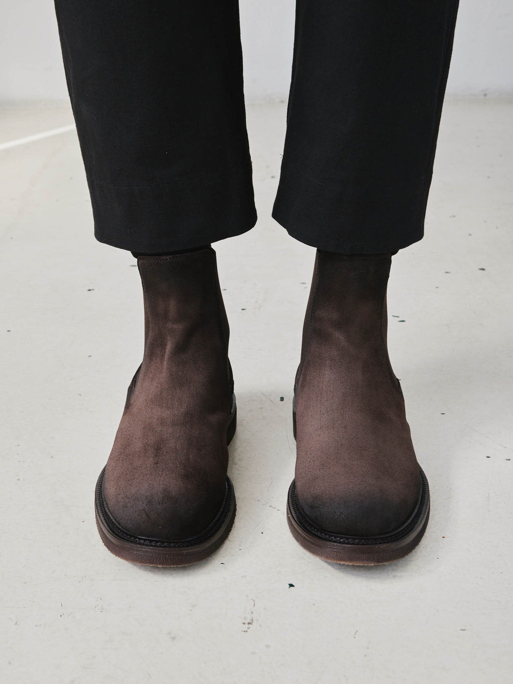 HOPKINS FLEXI 204 - Braune Wildlederstiefel zum Hineinschlüpfen - image 7,side view