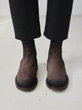 HOPKINS FLEXI 204 - Braune Wildlederstiefel zum Hineinschlüpfen - thumb image 7,side view