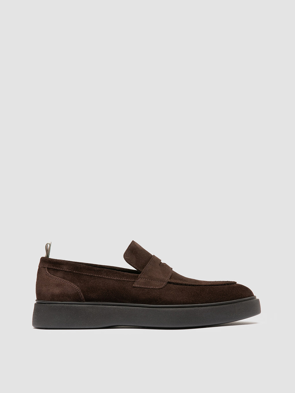 FRAME 001 - Brown Suede Penny Loafers