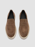 FRAME 001 - Brown Suede Penny Loafers