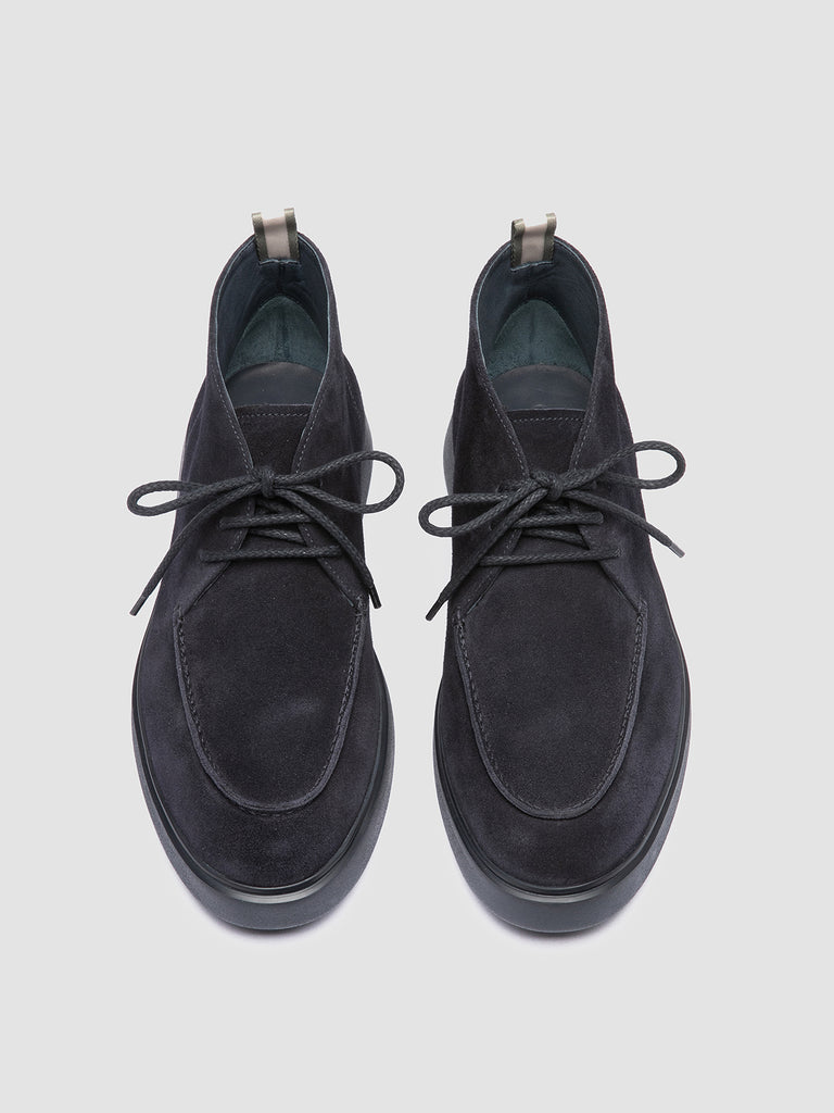 FRAME 002 - Navy Suede Chukka Boots