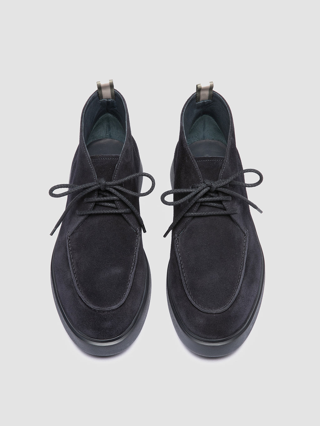 FRAME 002 - Stivali Chukka in Pelle Scamosciata Blu - image 2,side view