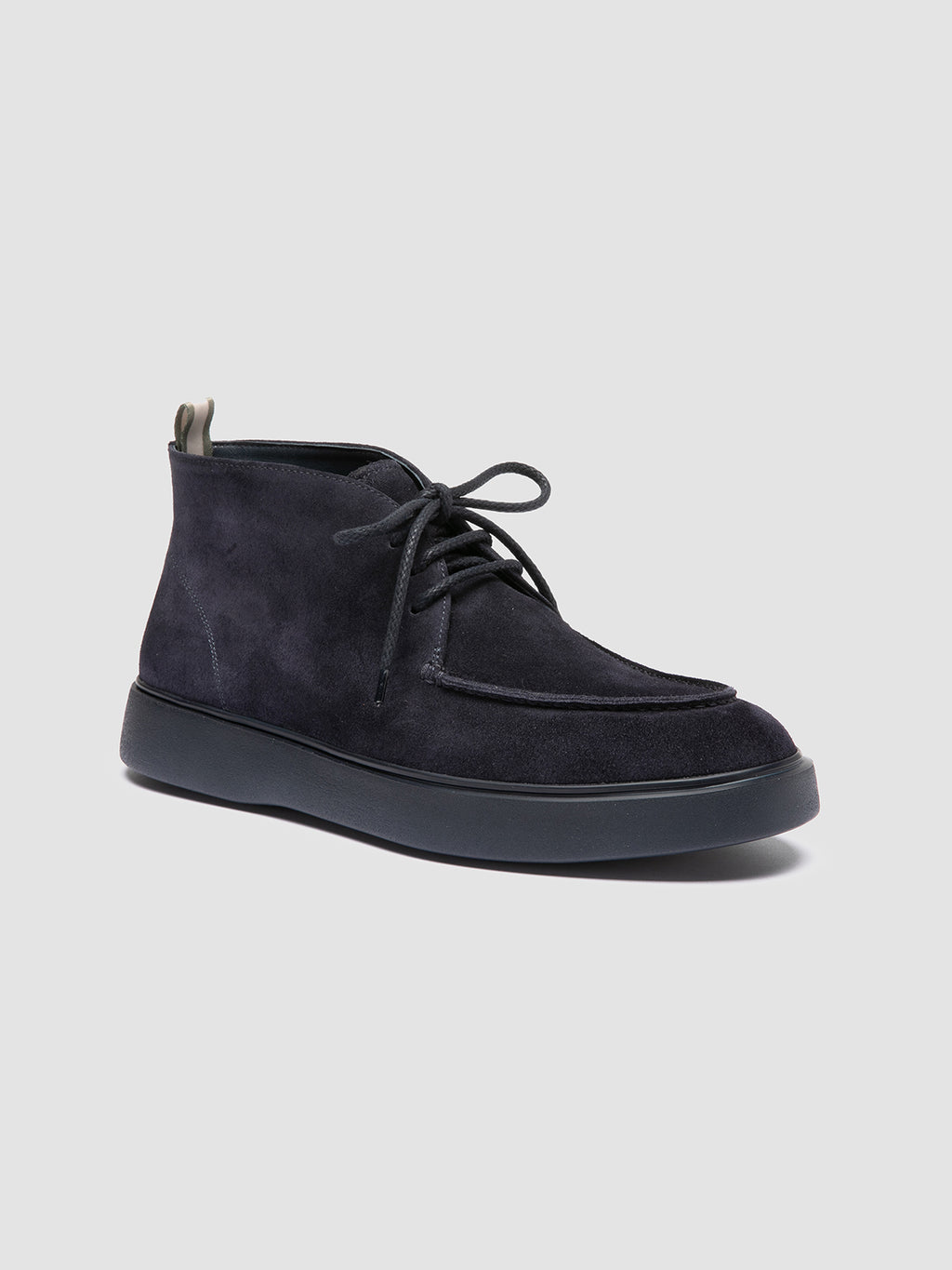 FRAME 002 - Stivali Chukka in Pelle Scamosciata Blu - image 3,side view