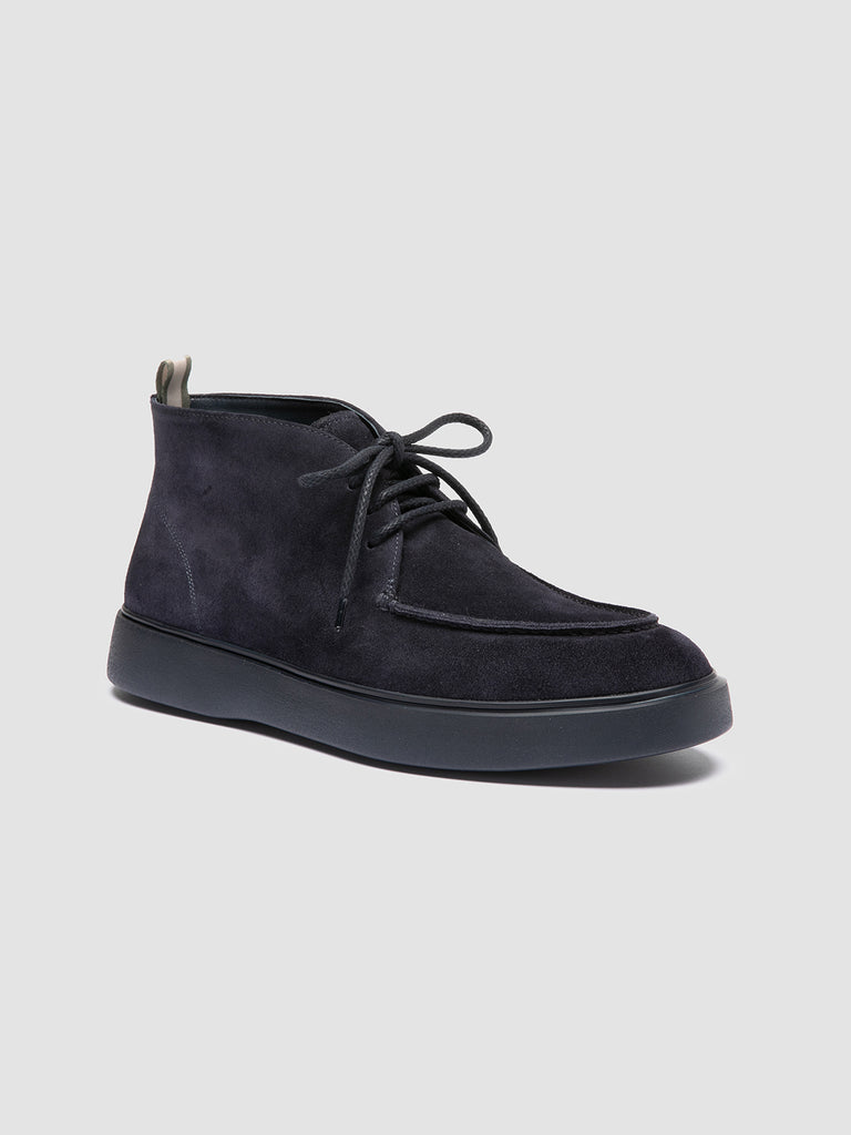 FRAME 002 - Blue Suede Chukka Boots