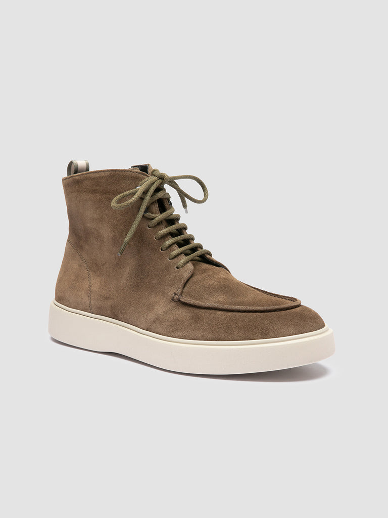 FRAME 004 - Brown Suede Lace-up Boots