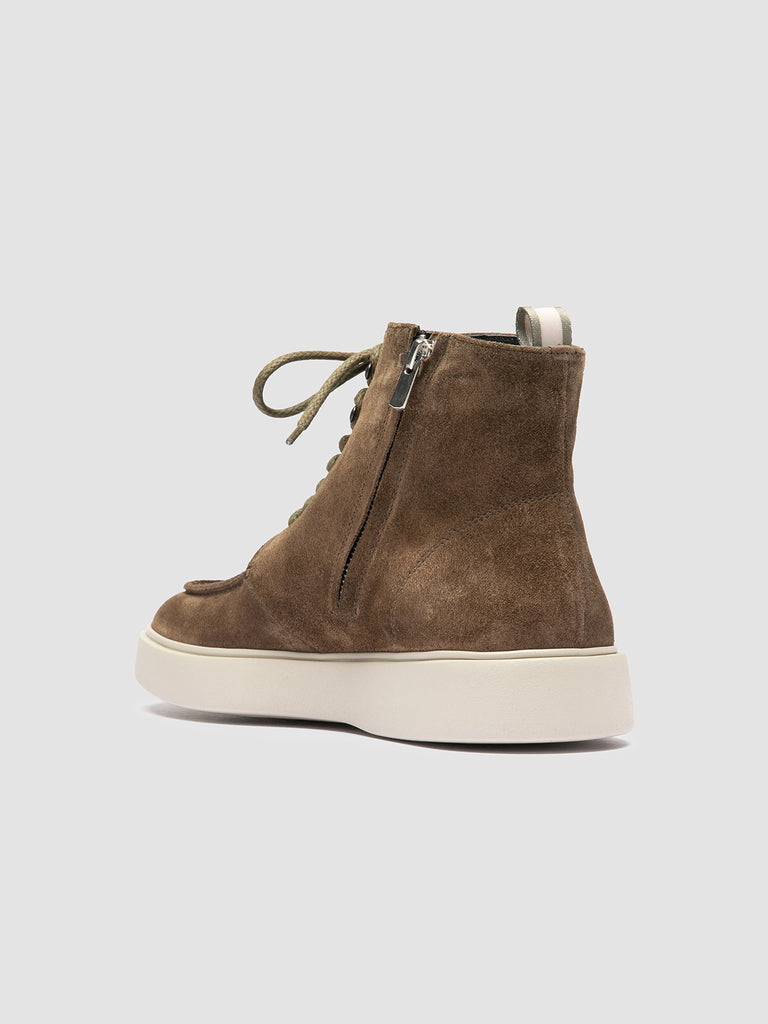 FRAME 004 - Brown Suede Lace-up Boots