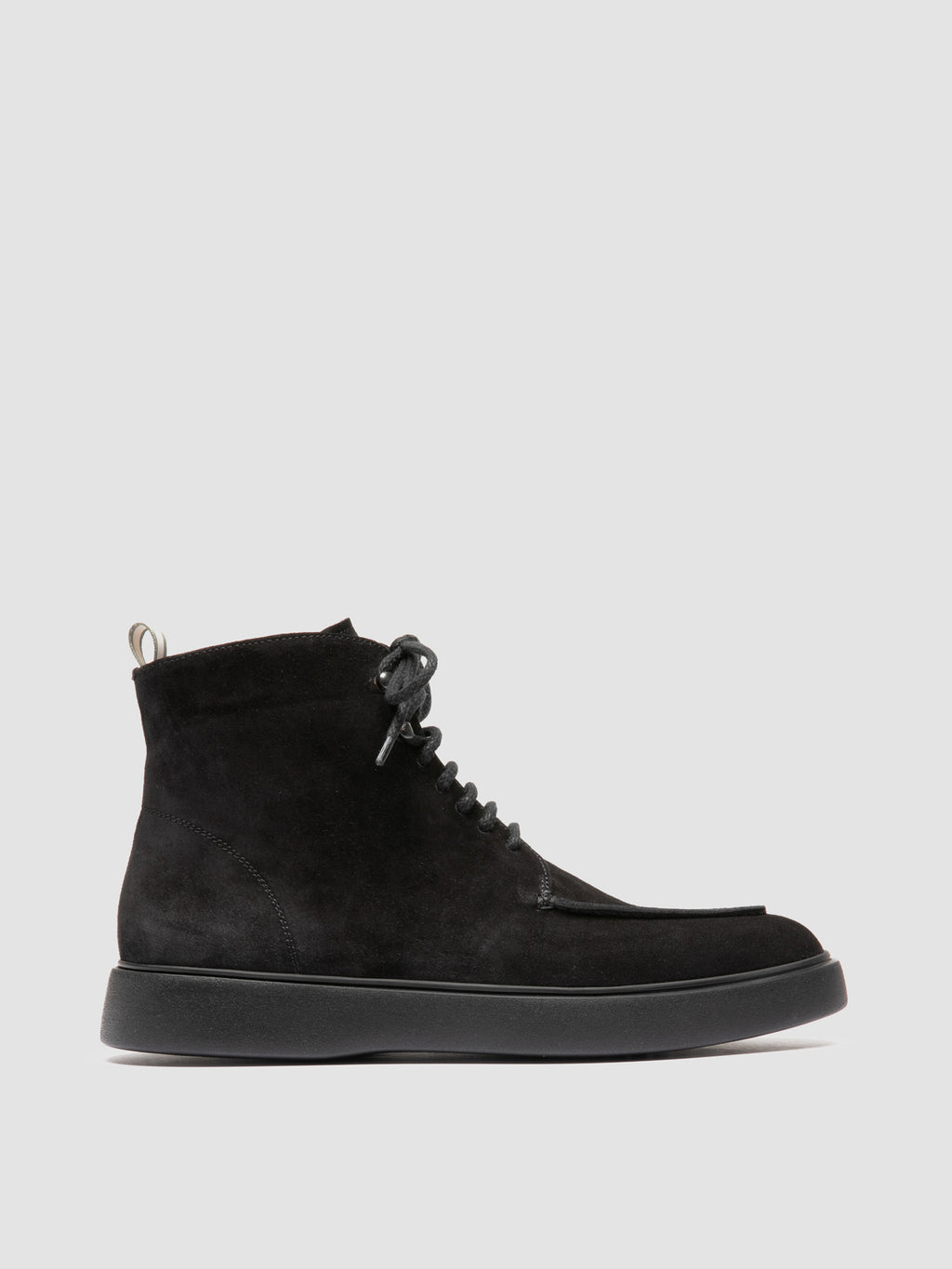 FRAME 004 - Black Suede Lace-up Boots