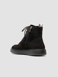 FRAME 004 - Black Suede Lace-up Boots